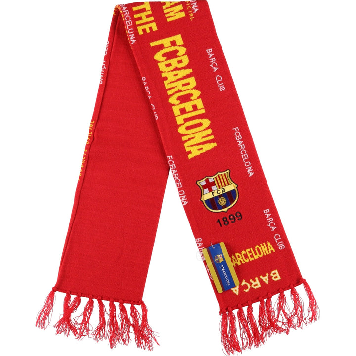 DEAD STOCK LA LIGA FC BARCELONA FC Barcelona all-over print acrylic scarf soccer scarf /gaa003713