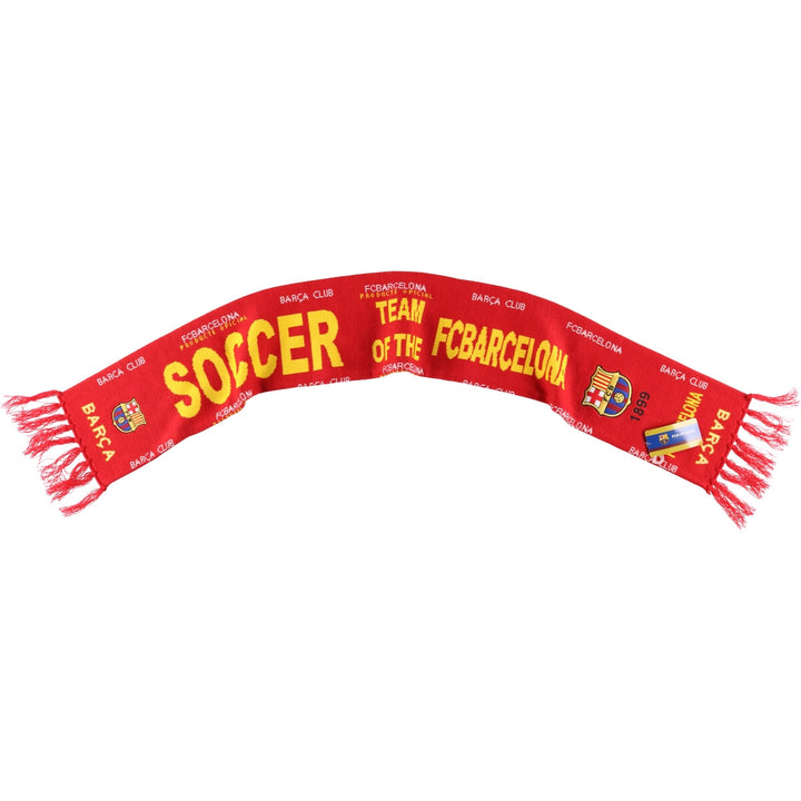 DEAD STOCK LA LIGA FC BARCELONA FC Barcelona all-over print acrylic scarf soccer scarf /gaa003713