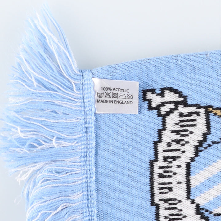 PREMIER LEAGE Premier League MANCHESTER CITY FC Manchester City Soccer Scarf Acrylic Scarf Made in the UK /gaa003719