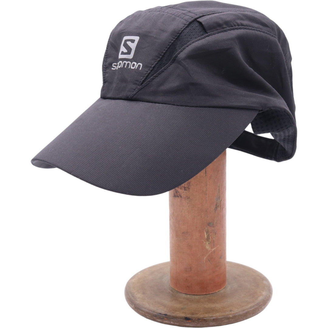 Salomon Running Cap Free Size polyester black type Vintage Second Hand