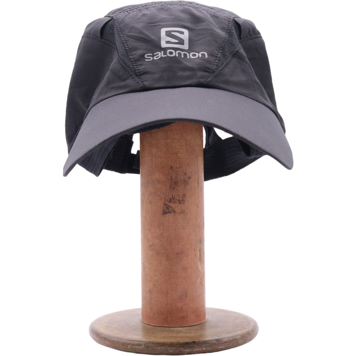 Salomon Running Cap Free Size polyester black type Vintage Second Hand