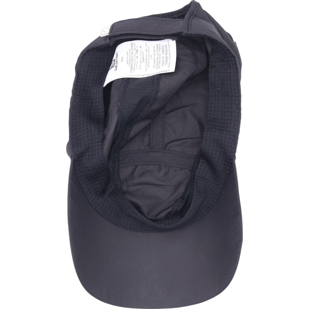 Salomon Running Cap Free Size polyester black type Vintage Second Hand