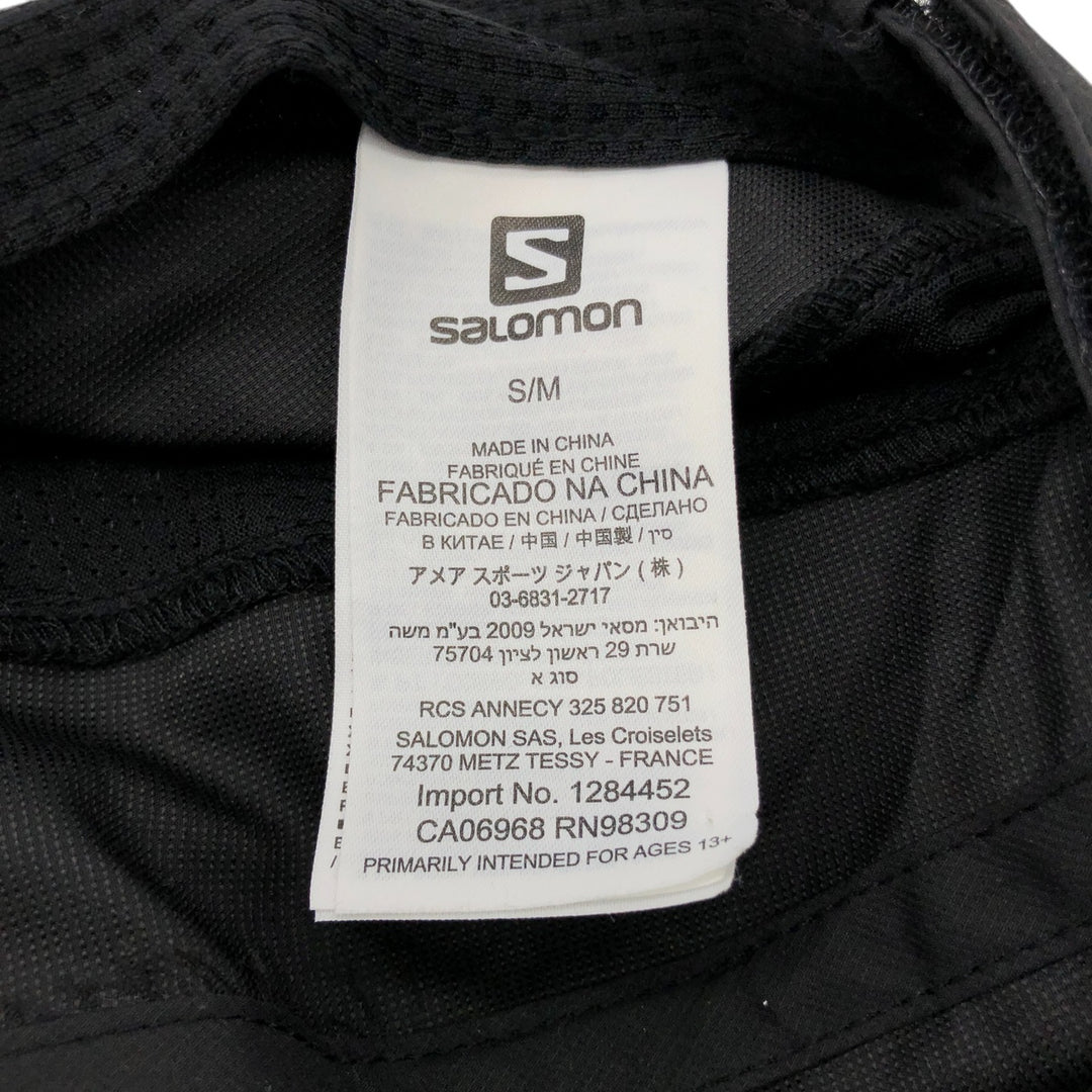 Salomon Running Cap Free Size polyester black type Vintage Second Hand