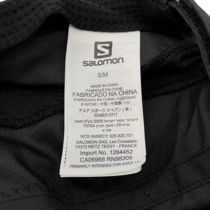 Salomon Running Cap Free Size polyester black type Vintage Second Hand