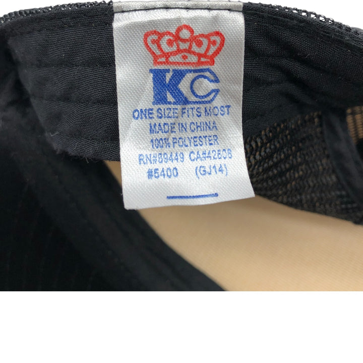 90'S KC Trucker Cap Mesh Cap Free Size Vintage polyester black type Vintage Second Hand