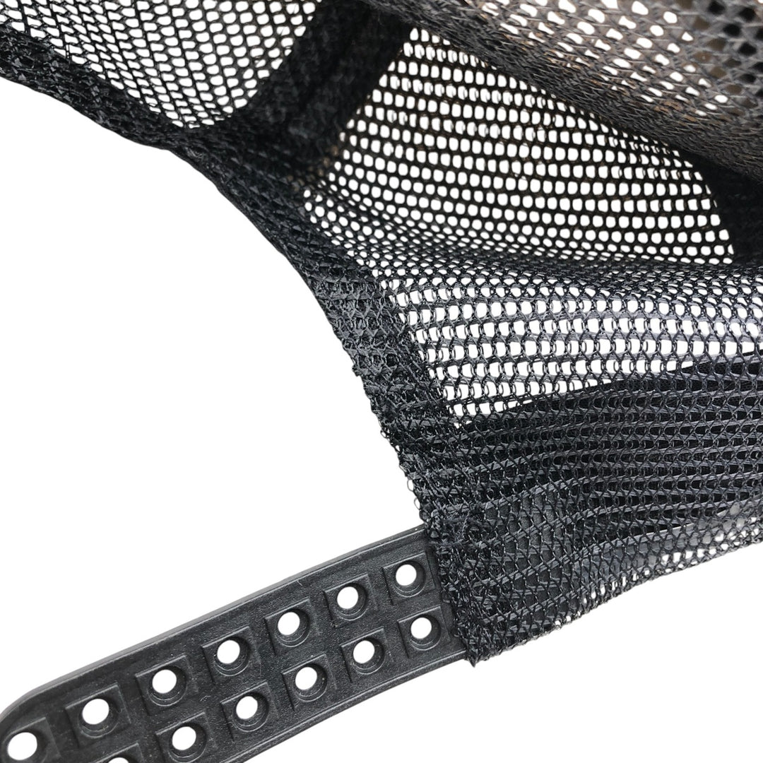 90'S KC Trucker Cap Mesh Cap Free Size Vintage polyester black type Vintage Second Hand