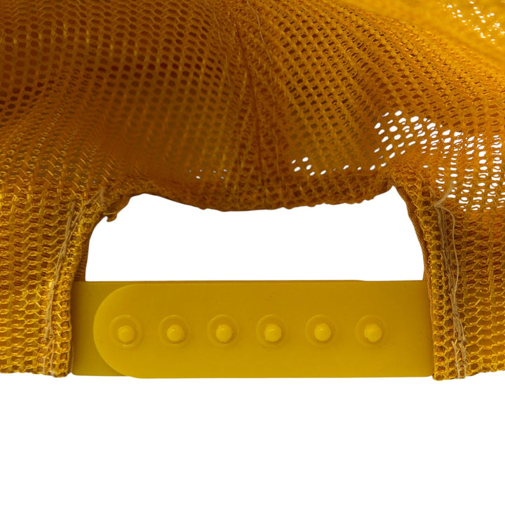 80'S The Dark Continent Trucker Mesh Cap, Free Size, Vintage polyester yellow type Vintage Second Hand