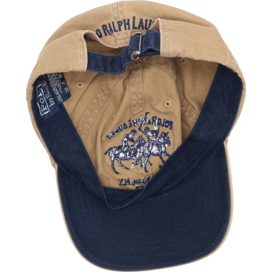 Ralph Lauren POLO by Ralph Lauren Baseball Cap Free Size cotton Beige type Vintage Second Hand