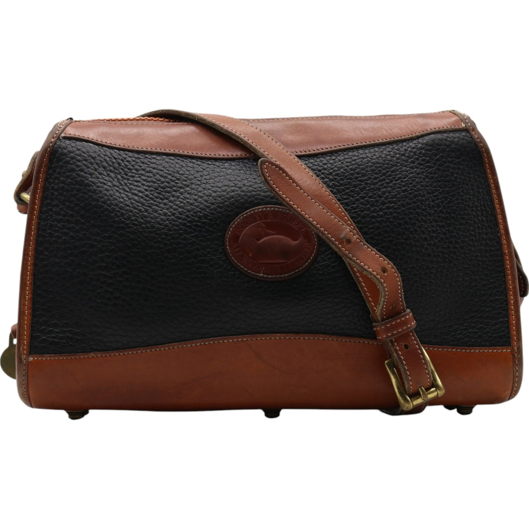 Dooney & Bourke Shoulder Bag Made in USA genuine leather brown type Vintage Second Hand