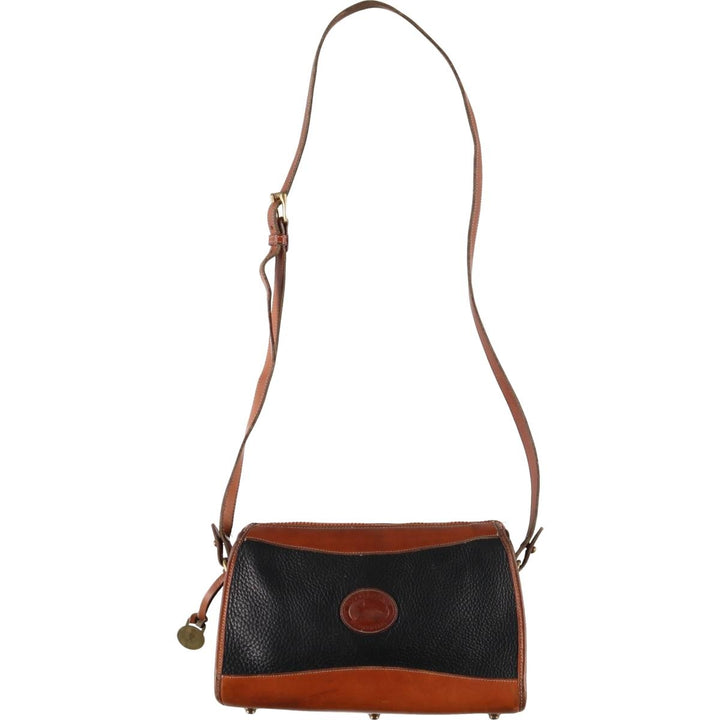 Dooney & Bourke Shoulder Bag Made in USA genuine leather brown type Vintage Second Hand