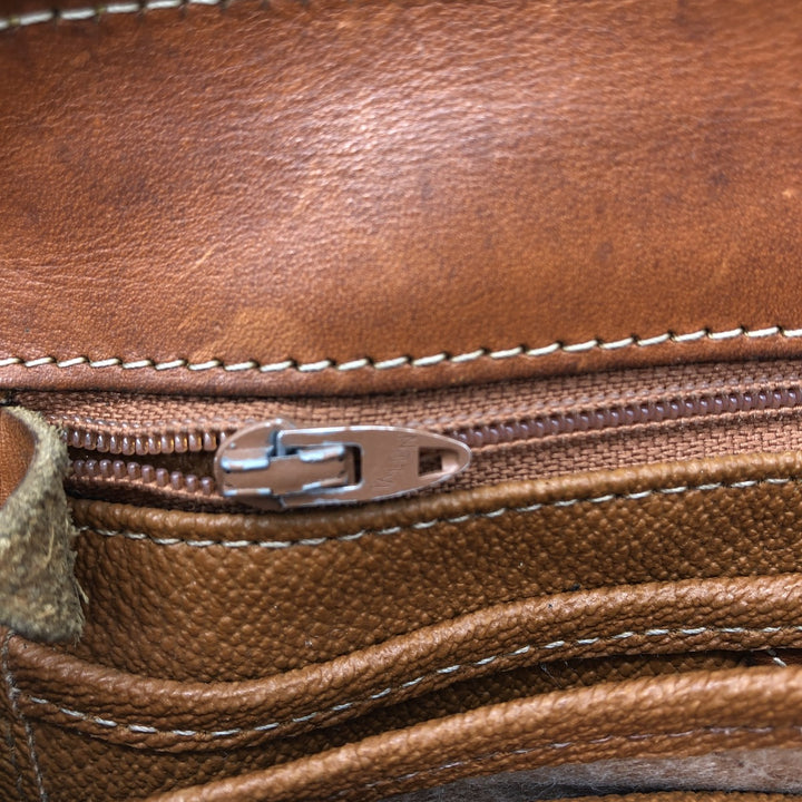 Dooney & Bourke Shoulder Bag Made in USA genuine leather brown type Vintage Second Hand