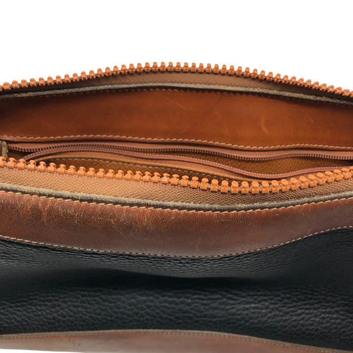 Dooney & Bourke Shoulder Bag Made in USA genuine leather brown type Vintage Second Hand