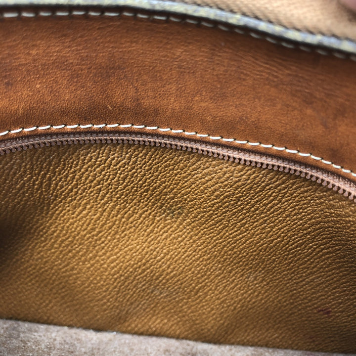 Dooney & Bourke Shoulder Bag Made in USA genuine leather brown type Vintage Second Hand