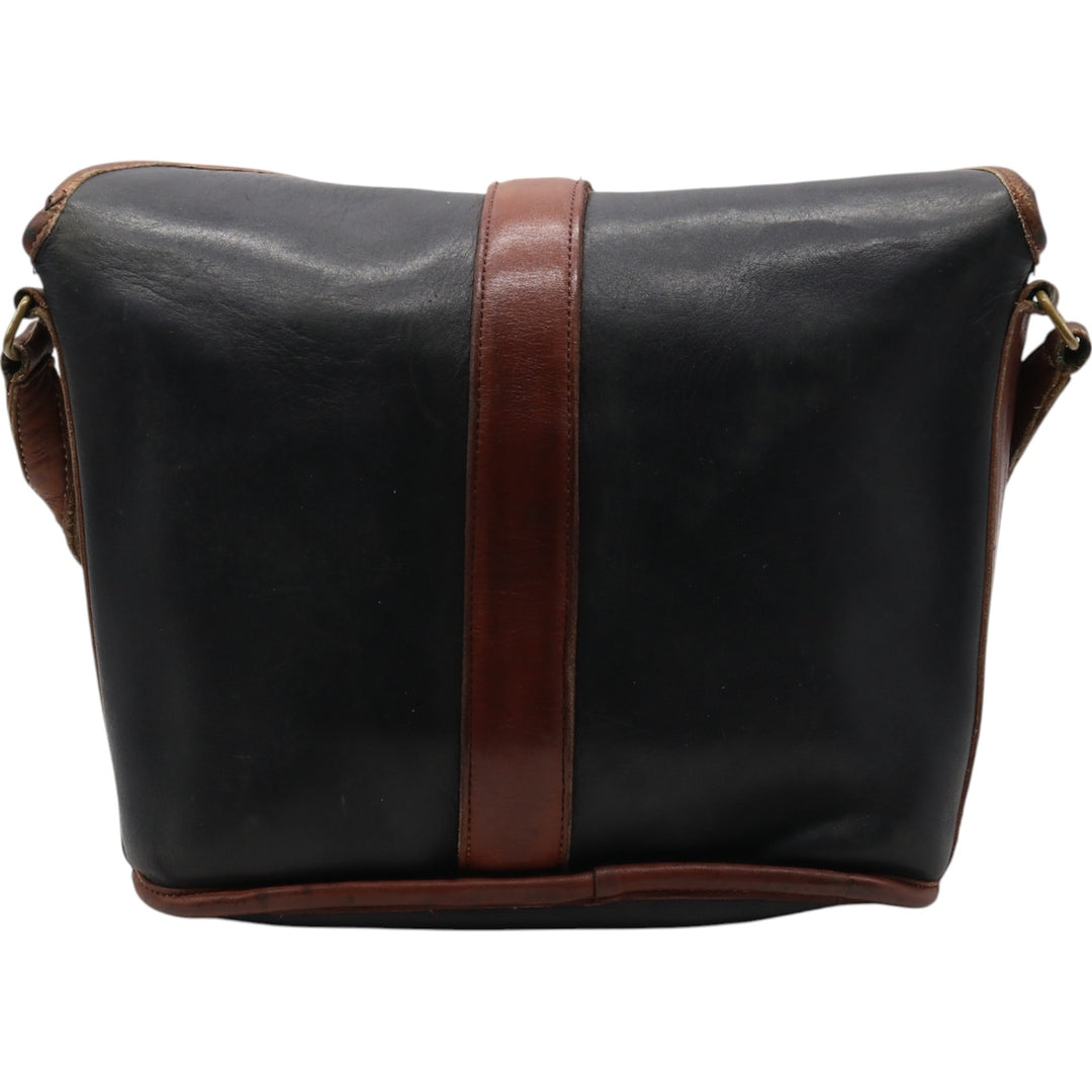 Vintage Coach OLD COACH German Hook Shoulder Bag genuine leather black type Vintage Second Hand