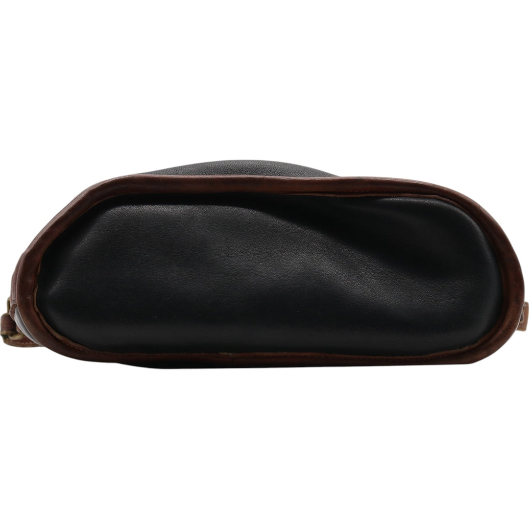 Vintage Coach OLD COACH German Hook Shoulder Bag genuine leather black type Vintage Second Hand