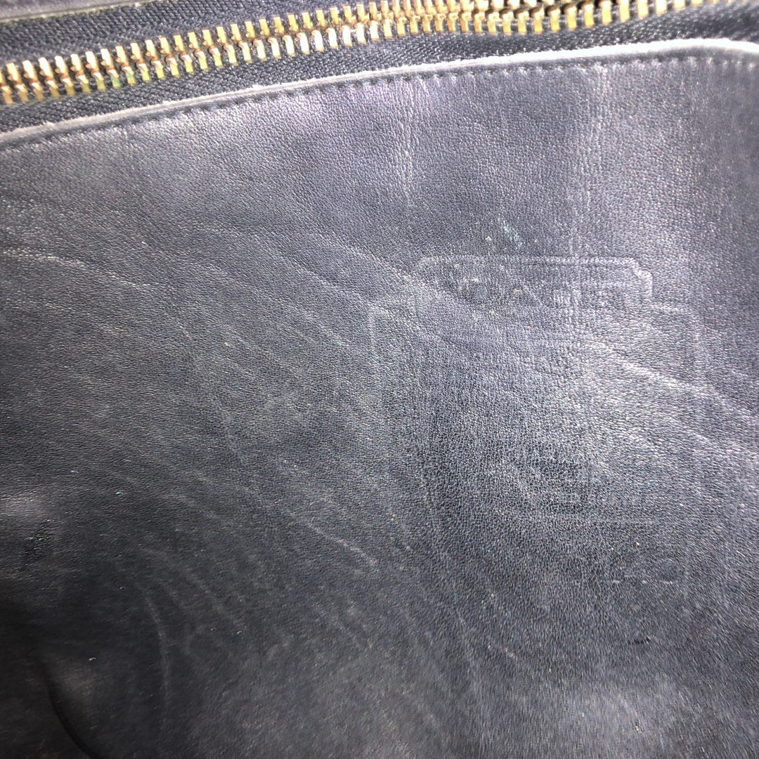 Vintage Coach OLD COACH German Hook Shoulder Bag genuine leather black type Vintage Second Hand