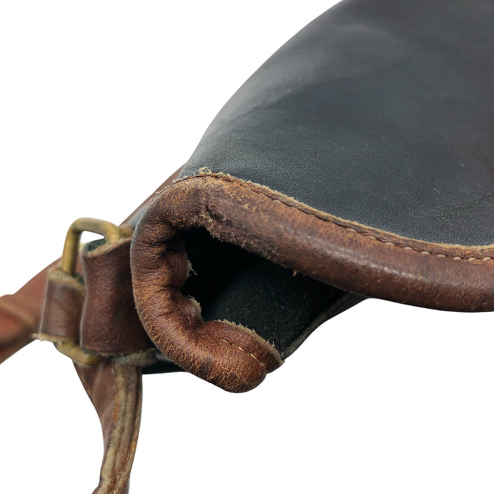 Vintage Coach OLD COACH German Hook Shoulder Bag genuine leather black type Vintage Second Hand