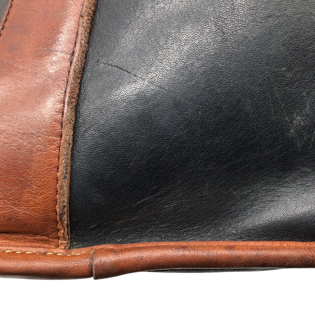 Vintage Coach OLD COACH German Hook Shoulder Bag genuine leather black type Vintage Second Hand