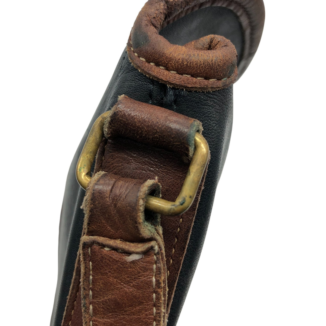 Vintage Coach OLD COACH German Hook Shoulder Bag genuine leather black type Vintage Second Hand