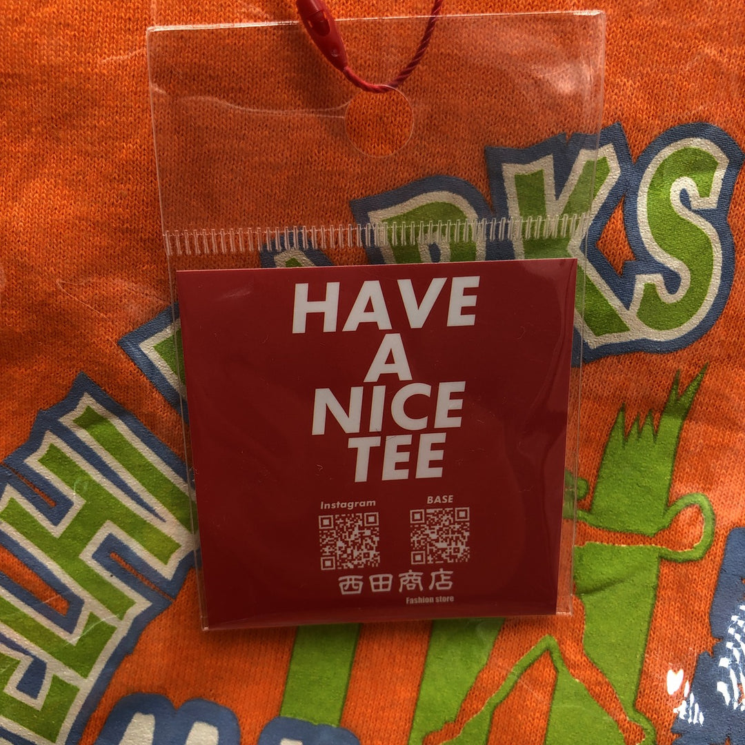 Vintage T-shirt Remake Tote T-shirt Remake Tote Bag Plastics Tote Bag unclear orange type Vintage Second Hand