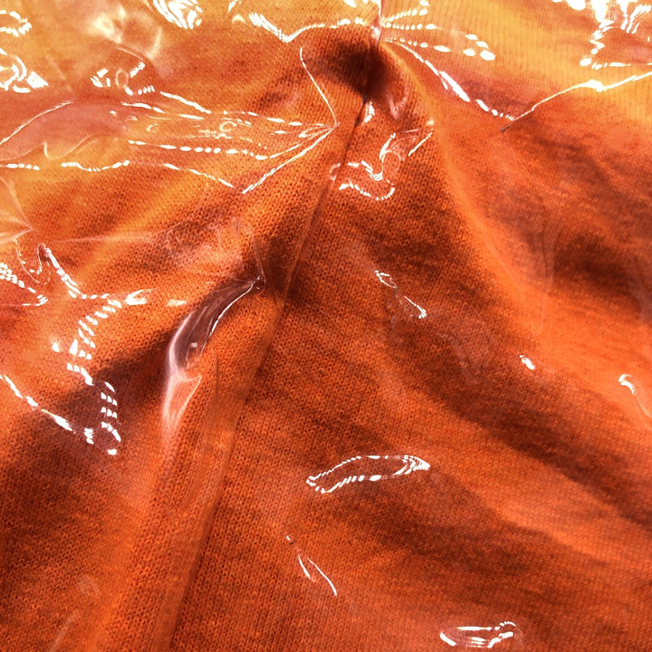 Vintage T-shirt Remake Tote T-shirt Remake Tote Bag Plastics Tote Bag unclear orange type Vintage Second Hand