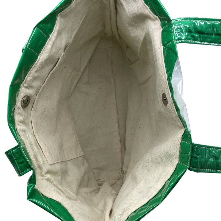 Vintage T-shirt Remake Tote T-shirt Remake Tote Bag Plastics Tote Bag unclear green type Vintage Second Hand