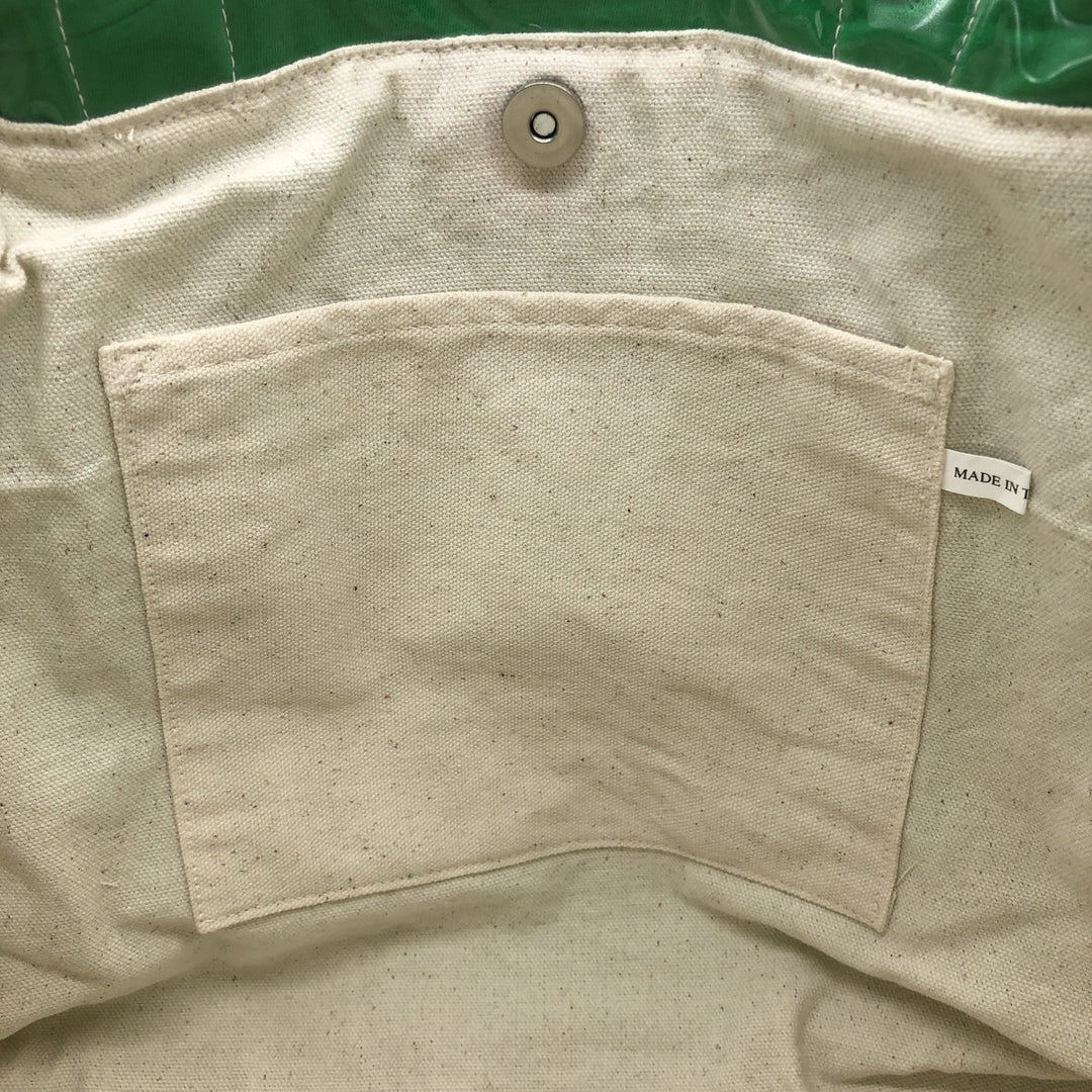 Vintage T-shirt Remake Tote T-shirt Remake Tote Bag Plastics Tote Bag unclear green type Vintage Second Hand