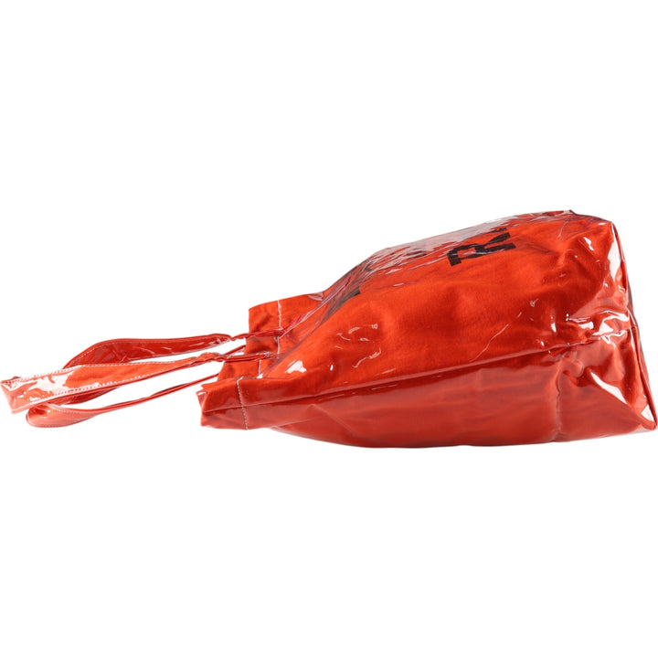 Vintage T-shirt Remake Tote T-shirt Remake Tote Bag College Plastics Tote Bag unclear orange type Vintage Second Hand