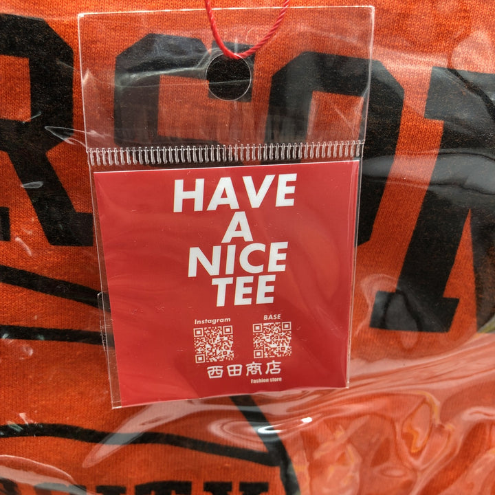 Vintage T-shirt Remake Tote T-shirt Remake Tote Bag College Plastics Tote Bag unclear orange type Vintage Second Hand