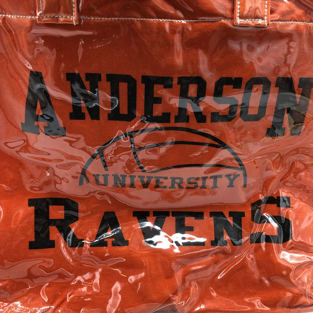 Vintage T-shirt Remake Tote T-shirt Remake Tote Bag College Plastics Tote Bag unclear orange type Vintage Second Hand