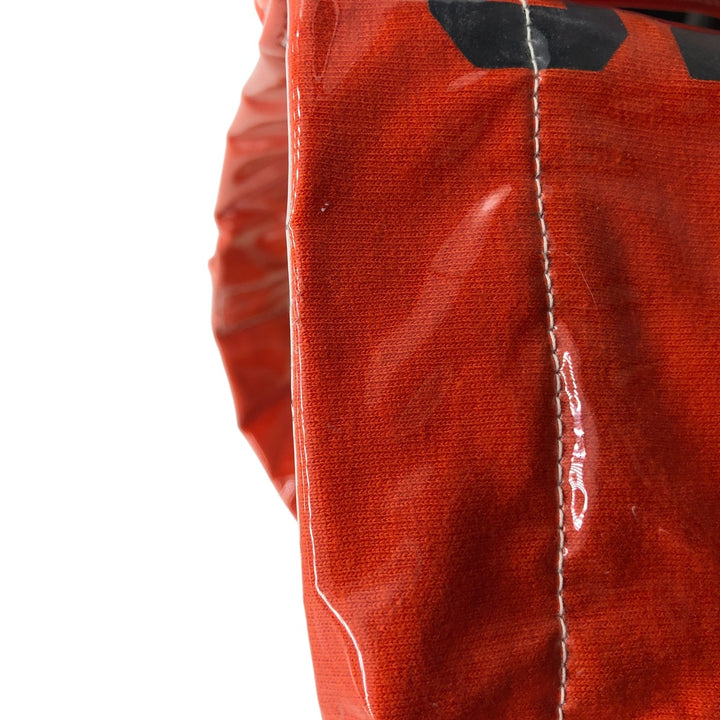 Vintage T-shirt Remake Tote T-shirt Remake Tote Bag College Plastics Tote Bag unclear orange type Vintage Second Hand