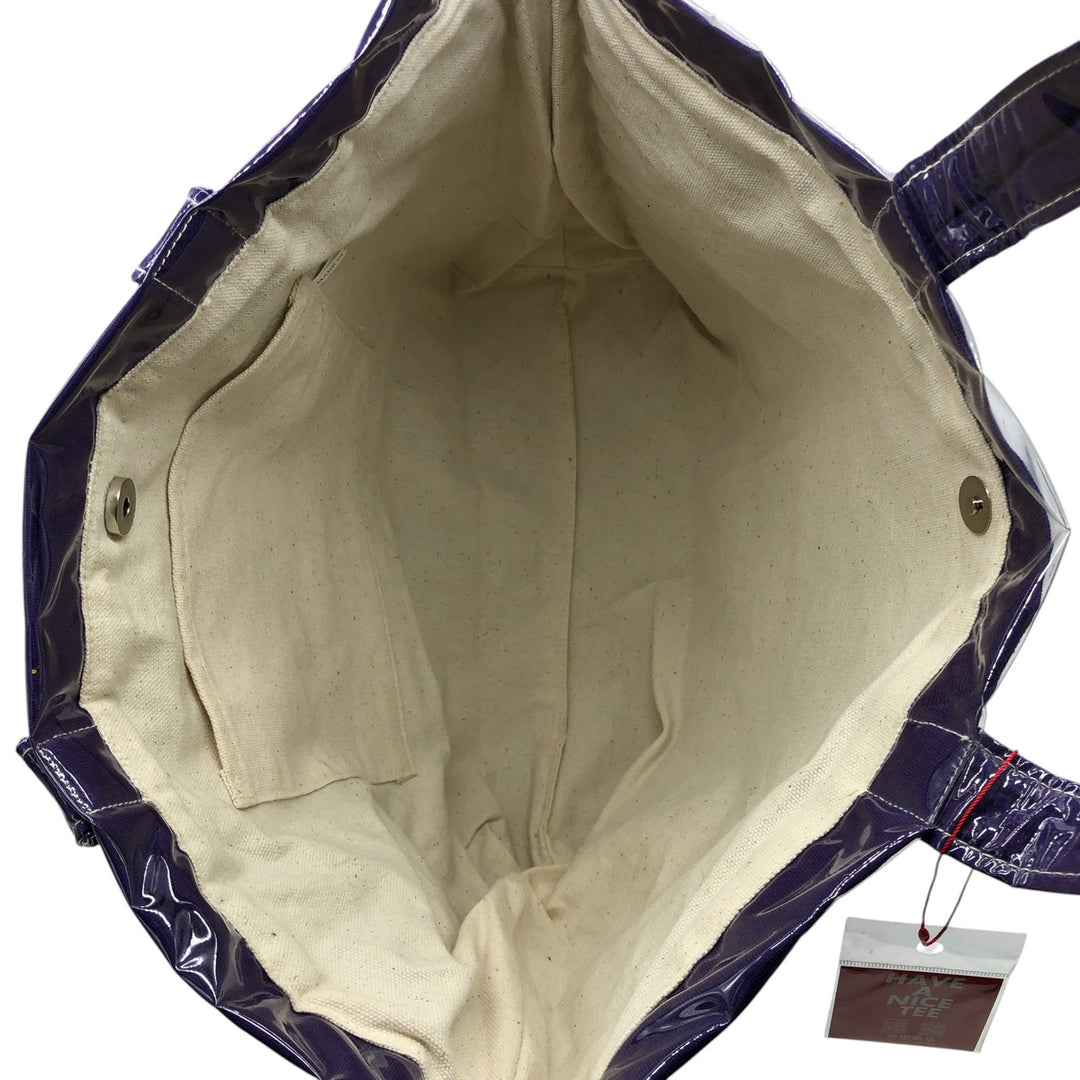 Vintage T-shirt Remake Tote T-shirt Remake Tote Bag Plastics Tote Bag unclear purple type Vintage Second Hand