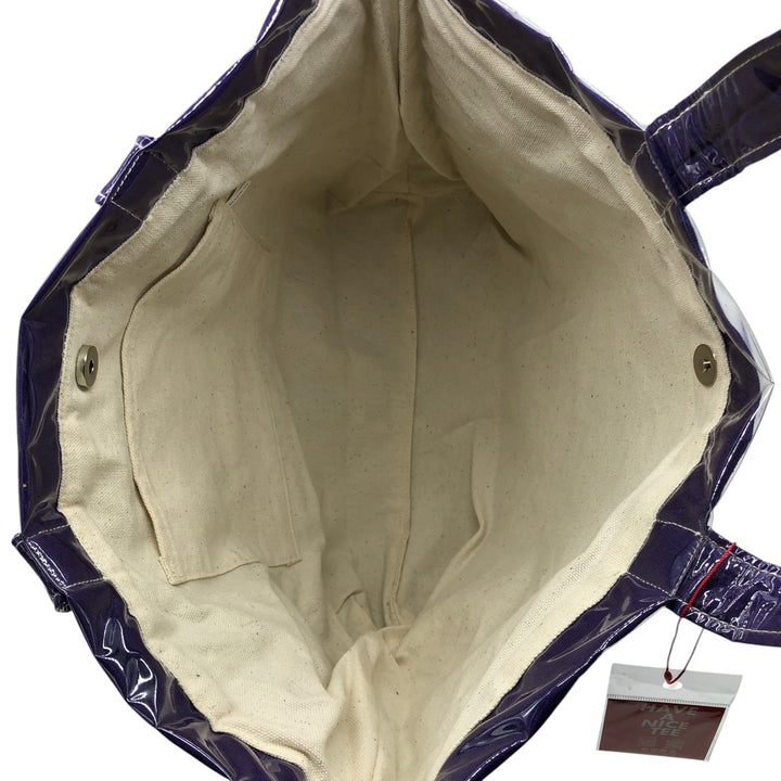 Vintage T-shirt Remake Tote T-shirt Remake Tote Bag Plastics Tote Bag unclear purple type Vintage Second Hand