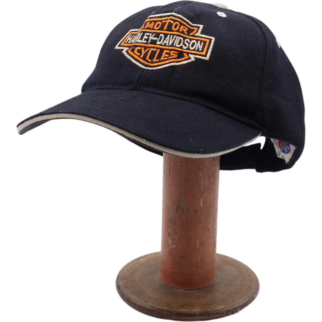 CITY HUNTER Harley-Davidson Baseball Cap Free Size cotton black type Vintage Second Hand