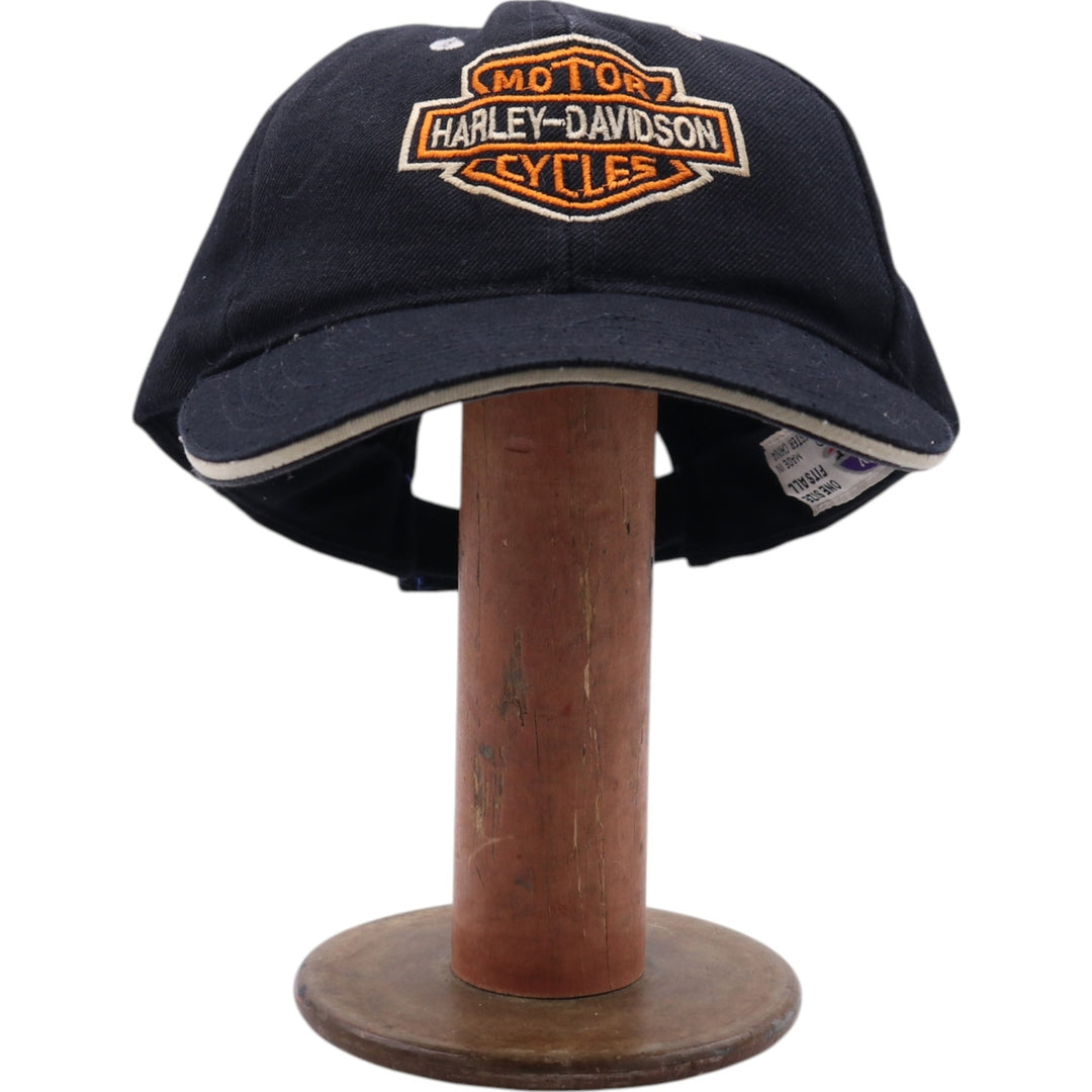 CITY HUNTER Harley-Davidson Baseball Cap Free Size cotton black type Vintage Second Hand