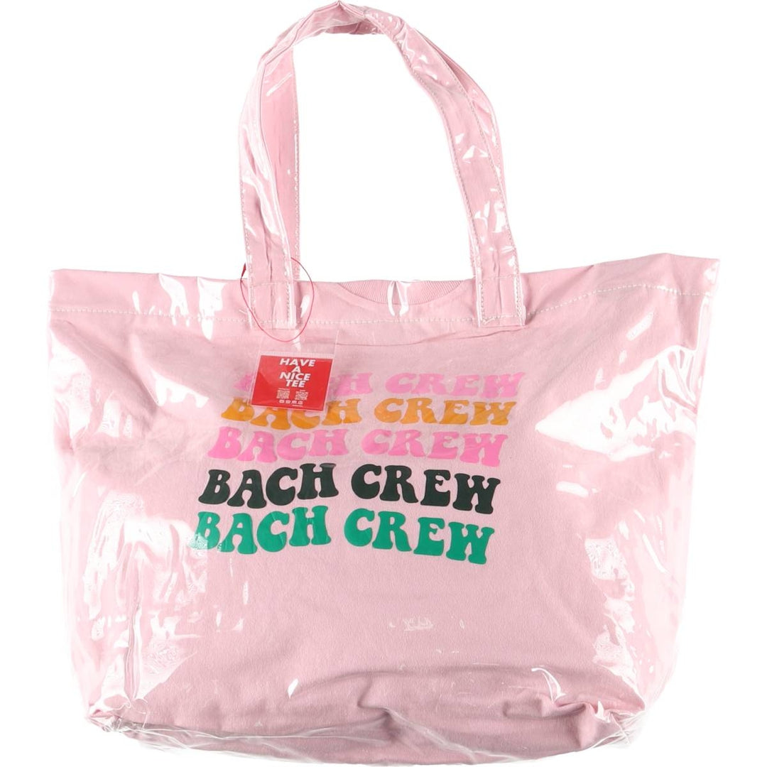 Vintage T-shirt Remake Tote T-shirt Remake Tote Bag Plastics Tote Bag unclear pink type Vintage Second Hand