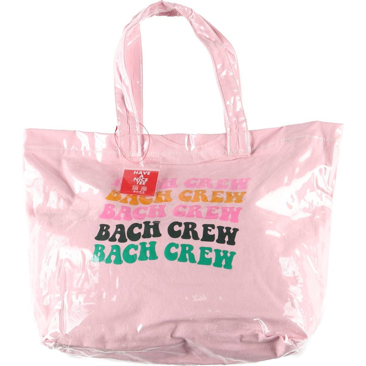 Vintage T-shirt Remake Tote T-shirt Remake Tote Bag Plastics Tote Bag unclear pink type Vintage Second Hand