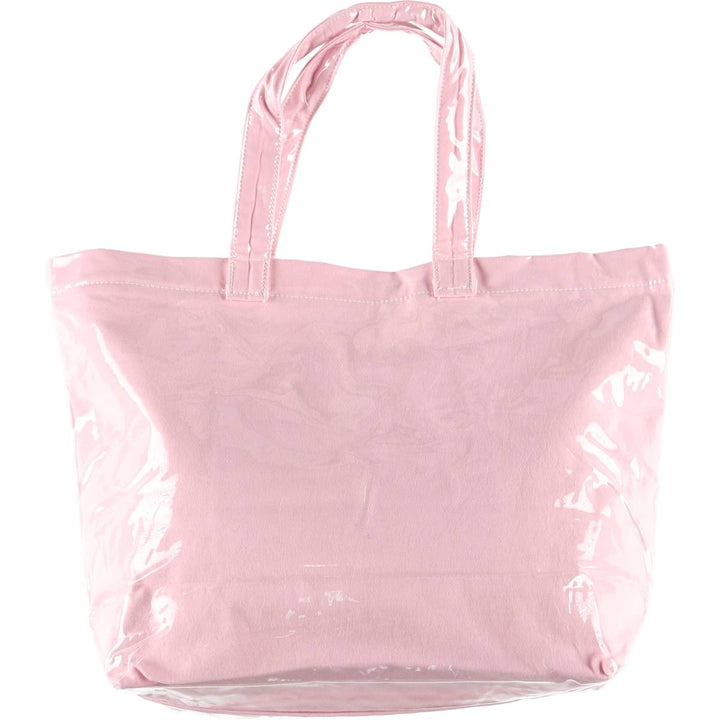 Vintage T-shirt Remake Tote T-shirt Remake Tote Bag Plastics Tote Bag unclear pink type Vintage Second Hand