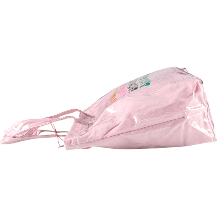 Vintage T-shirt Remake Tote T-shirt Remake Tote Bag Plastics Tote Bag unclear pink type Vintage Second Hand