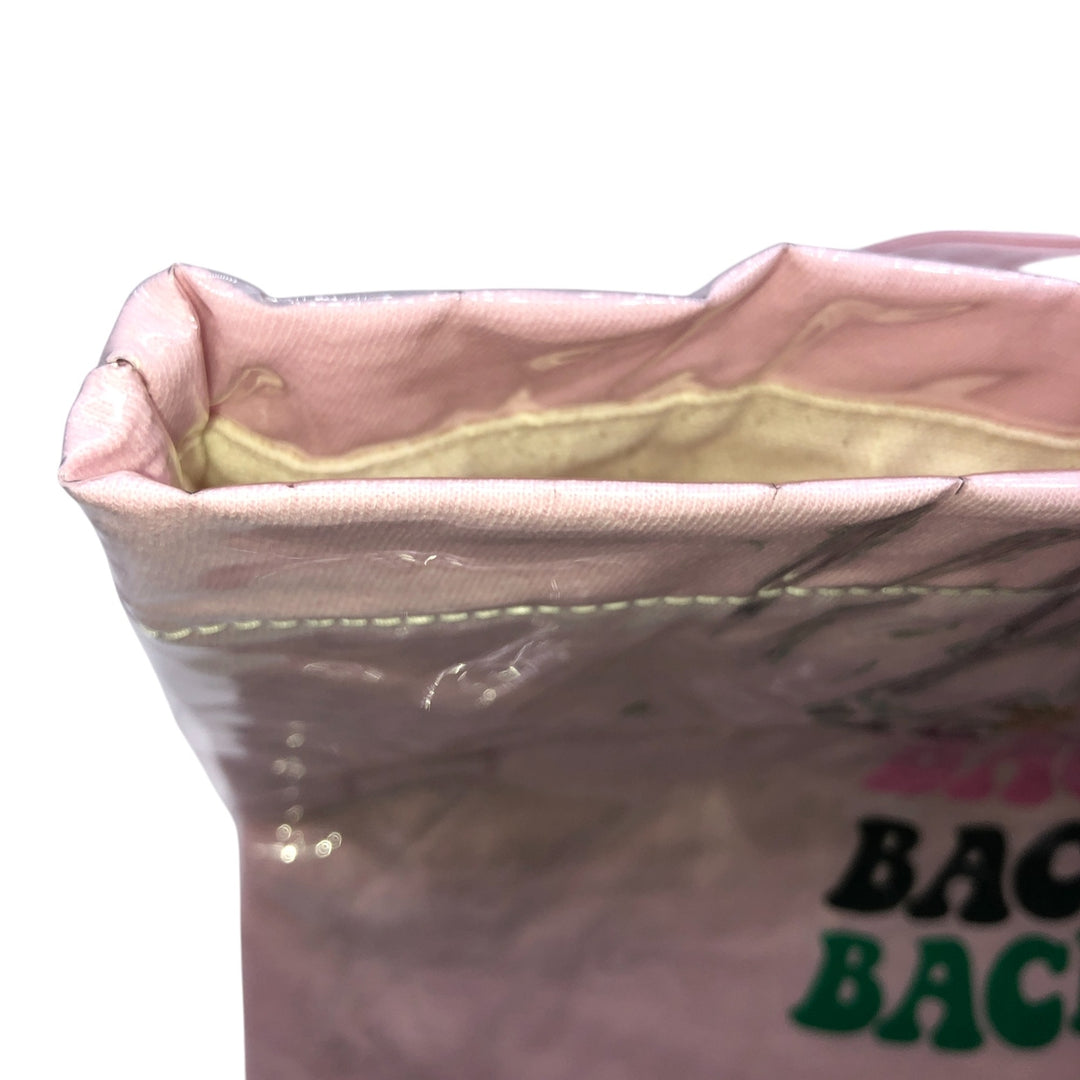 Vintage T-shirt Remake Tote T-shirt Remake Tote Bag Plastics Tote Bag unclear pink type Vintage Second Hand