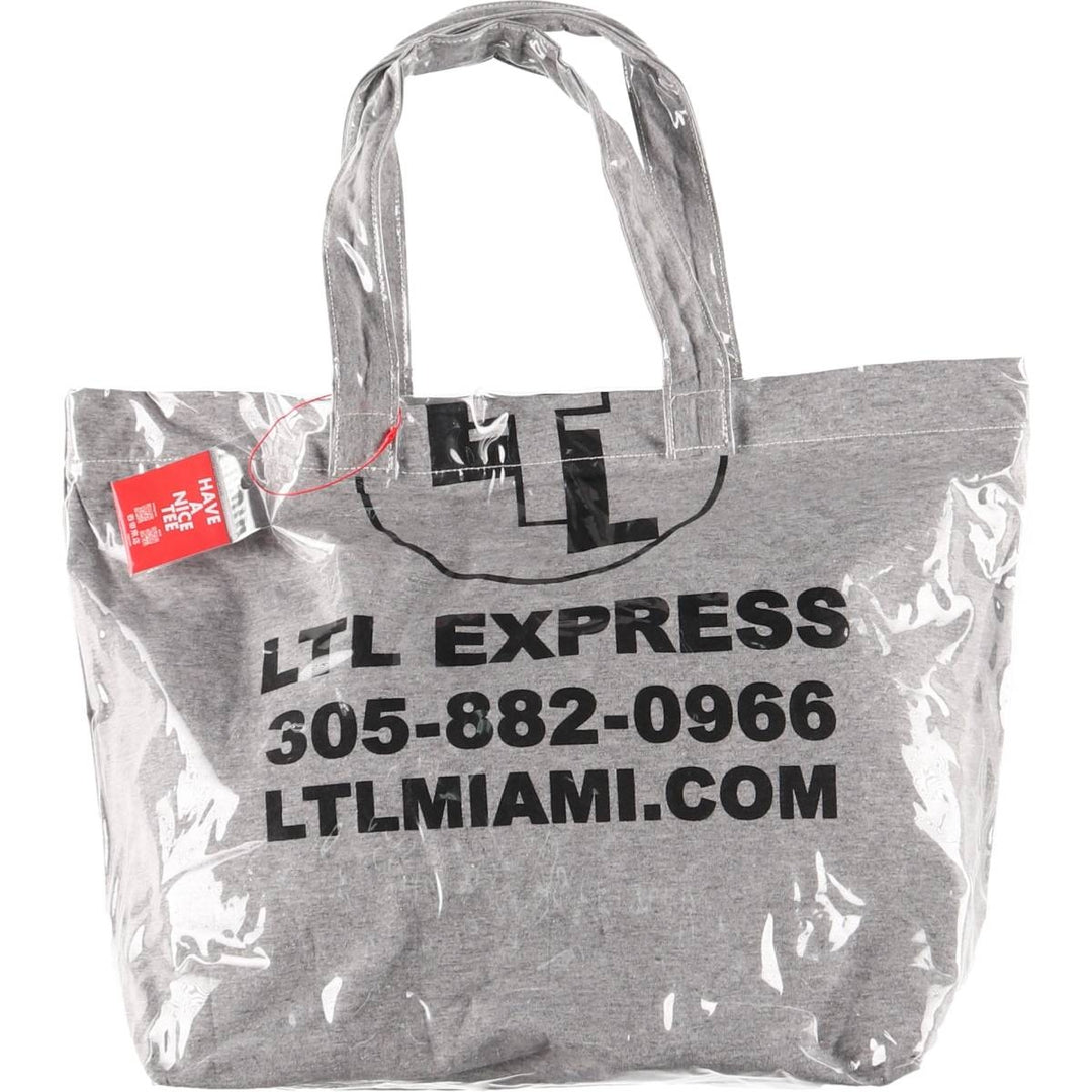 Vintage T-shirt Remake Tote T-shirt Remake Tote Bag Plastics Tote Bag unclear gray type Vintage Second Hand