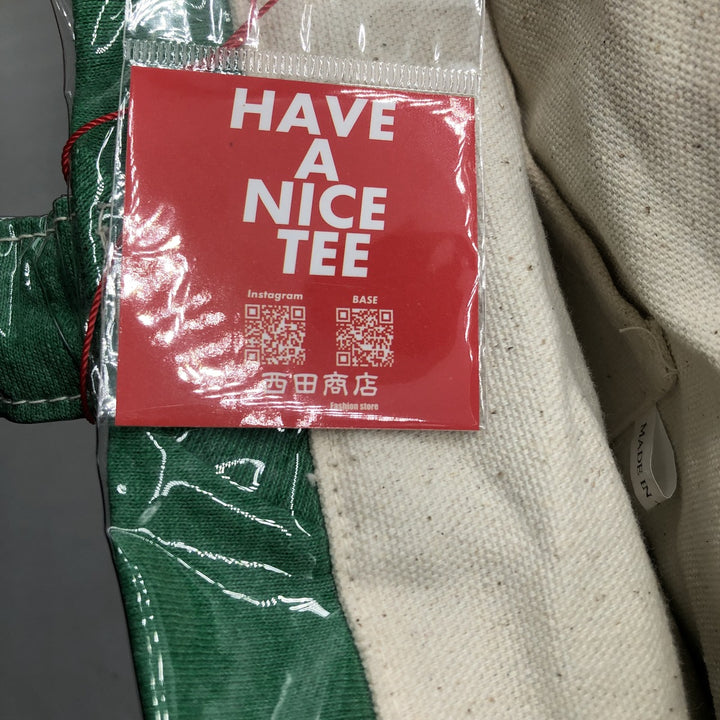 Vintage T-shirt Remake Tote T-shirt Remake Tote Bag Plastics Tote Bag unclear green type Vintage Second Hand