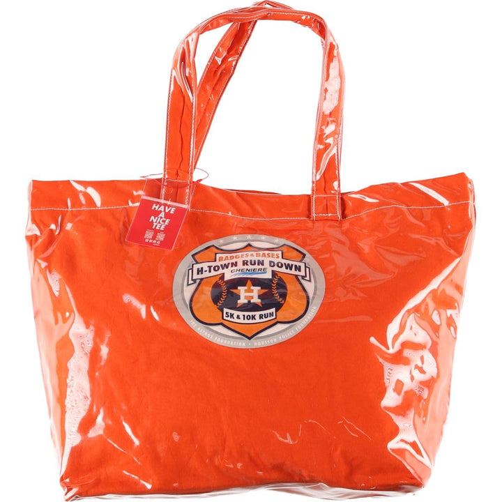 Vintage T-shirt Remake Tote T-shirt Remake Tote Bag Plastics Tote Bag unclear orange type Vintage Second Hand