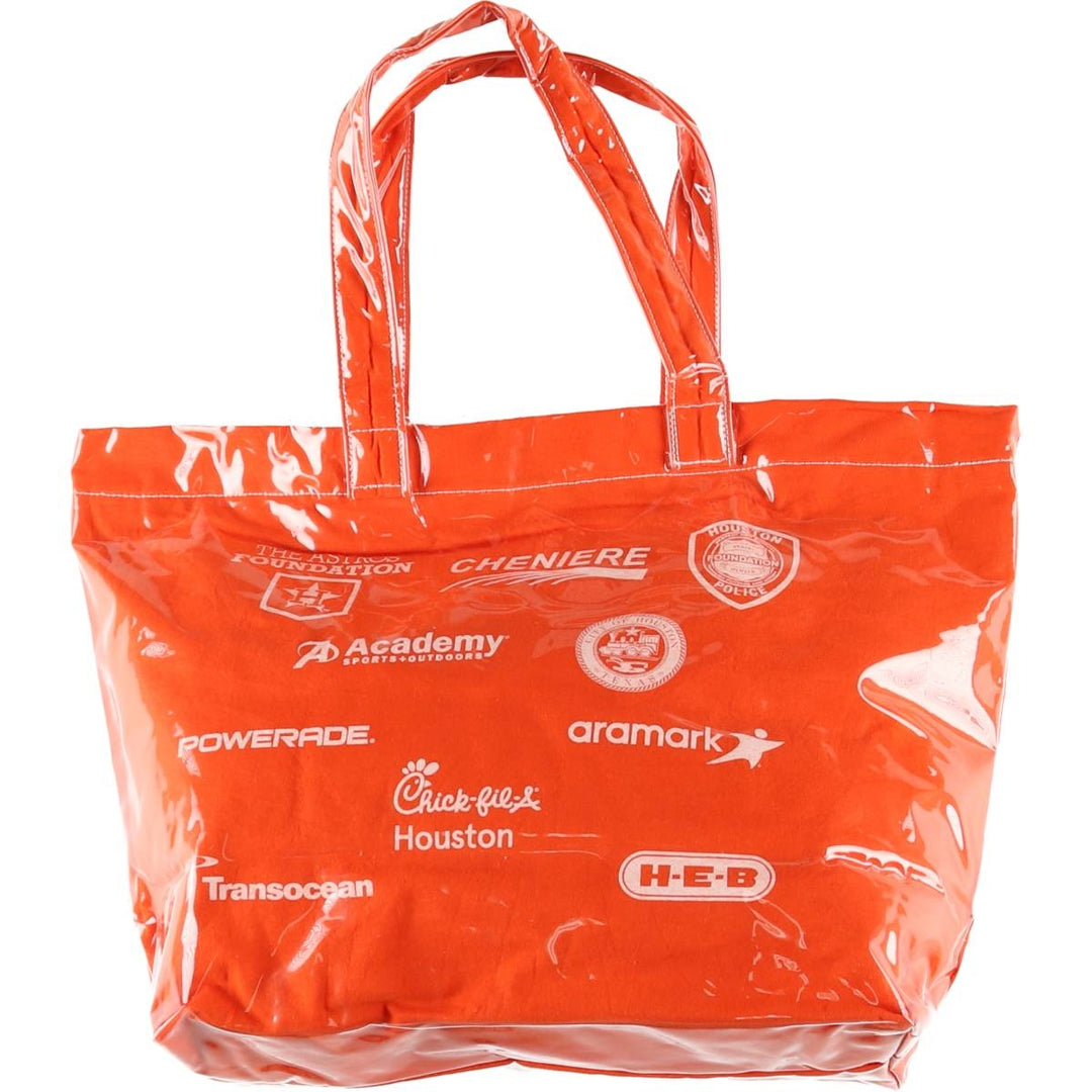 Vintage T-shirt Remake Tote T-shirt Remake Tote Bag Plastics Tote Bag unclear orange type Vintage Second Hand