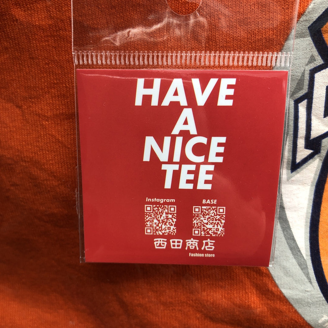 Vintage T-shirt Remake Tote T-shirt Remake Tote Bag Plastics Tote Bag unclear orange type Vintage Second Hand