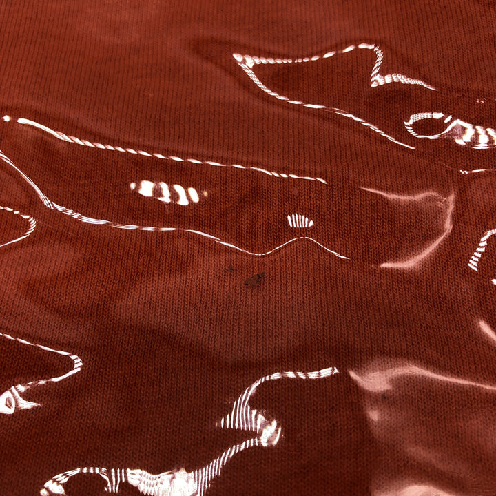 Vintage T-shirt Remake Tote T-shirt Remake Tote Bag Plastics Tote Bag unclear orange type Vintage Second Hand