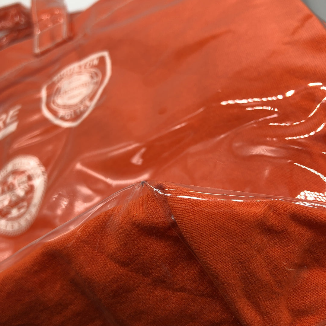 Vintage T-shirt Remake Tote T-shirt Remake Tote Bag Plastics Tote Bag unclear orange type Vintage Second Hand