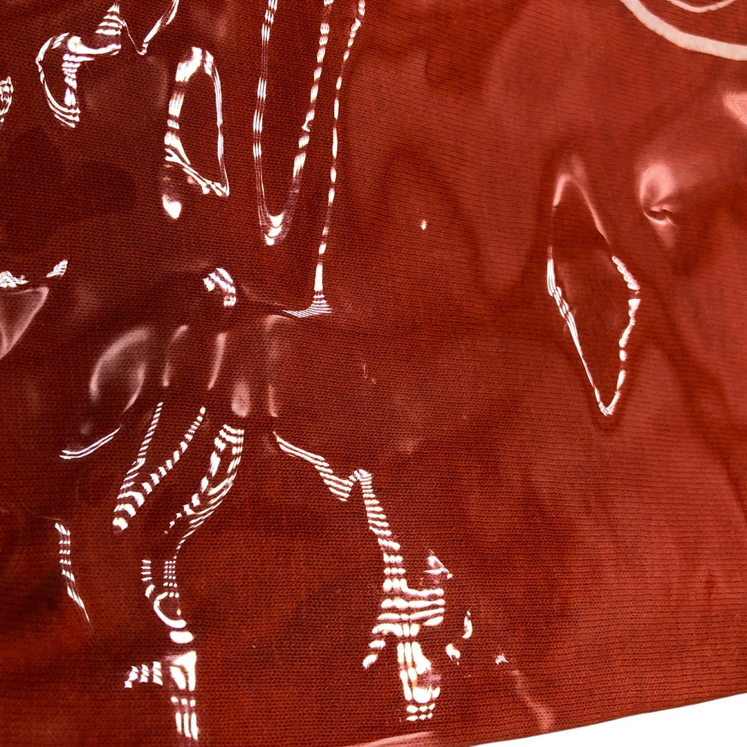 Vintage T-shirt Remake Tote T-shirt Remake Tote Bag Plastics Tote Bag unclear orange type Vintage Second Hand