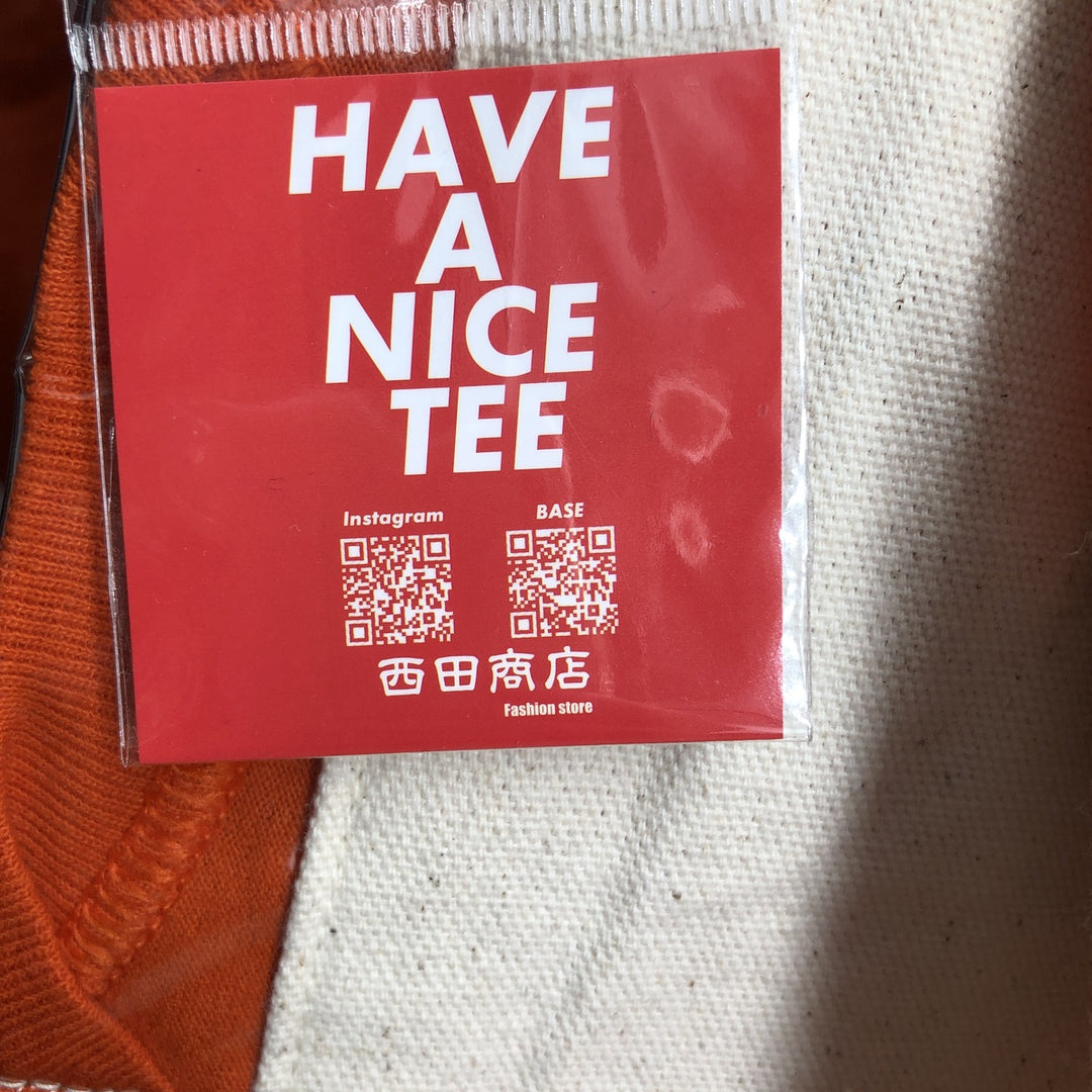 Vintage T-shirt Remake Tote T-shirt Remake Tote Bag Plastics Tote Bag unclear orange type Vintage Second Hand