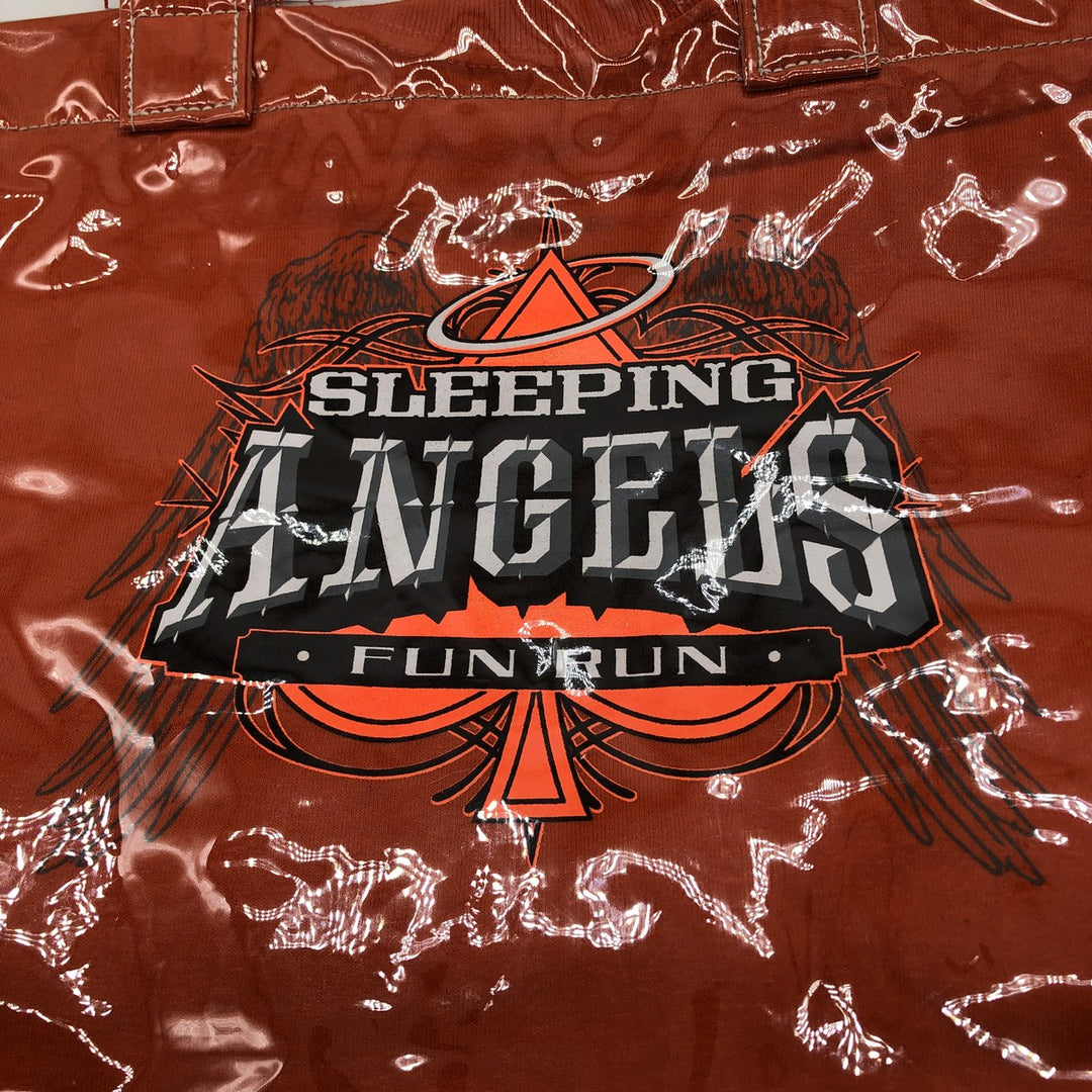 Vintage T-shirt Remake Tote T-shirt Remake Tote Bag Plastics Tote Bag unclear orange type Vintage Second Hand